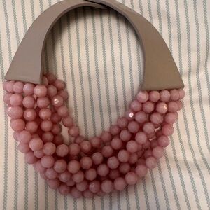 Fairchild Baldwin Pink Beaded Necklace